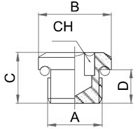 POHH,Brass air fitting, Air connector, Brass fitting, air fitting